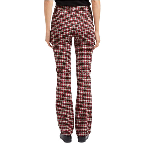 Pantalone Donna a quadri fondo largo Rosso Liu Jo- Francavilla Moda